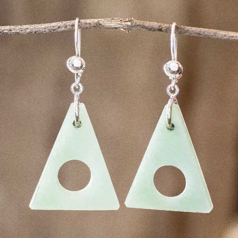 - Custom pet birthday cakeAngularity in Light Green Light Green Jade Triangle Earrings - Custom pet birthday cakeAngularity in Light Green Light Green Jade Triangle Earrings