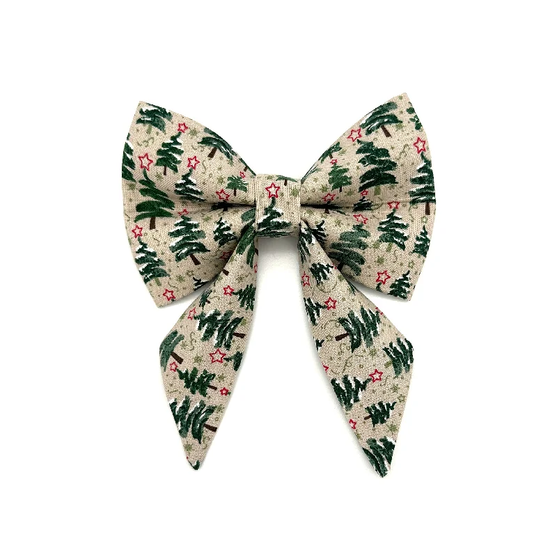 - Summer pet ice matChristmas Tree Sailor Dog Bow