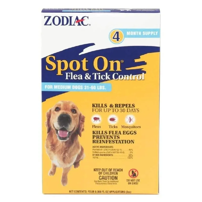 -Anti-slip claw protection raincoat FOR dogsZodiac Flea and Tick Spot On for Dogs 1ea/Medium, 31-60 lb -Anti-slip claw protection raincoat FOR dogsZodiac Flea and Tick Spot On for Dogs 1ea/Medium, 31-60 lb