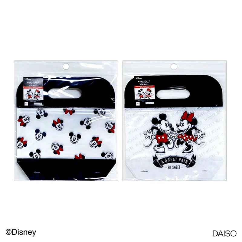  -Anti-scratch sofa protective coverClear Gusset Zip Bag with Handles Mickey and Minnie