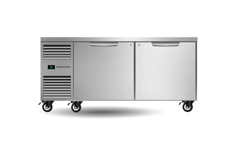 - Pregnant cat delivery room warming boxSkope Two Solid Door Underbench GN2/1 Fridge