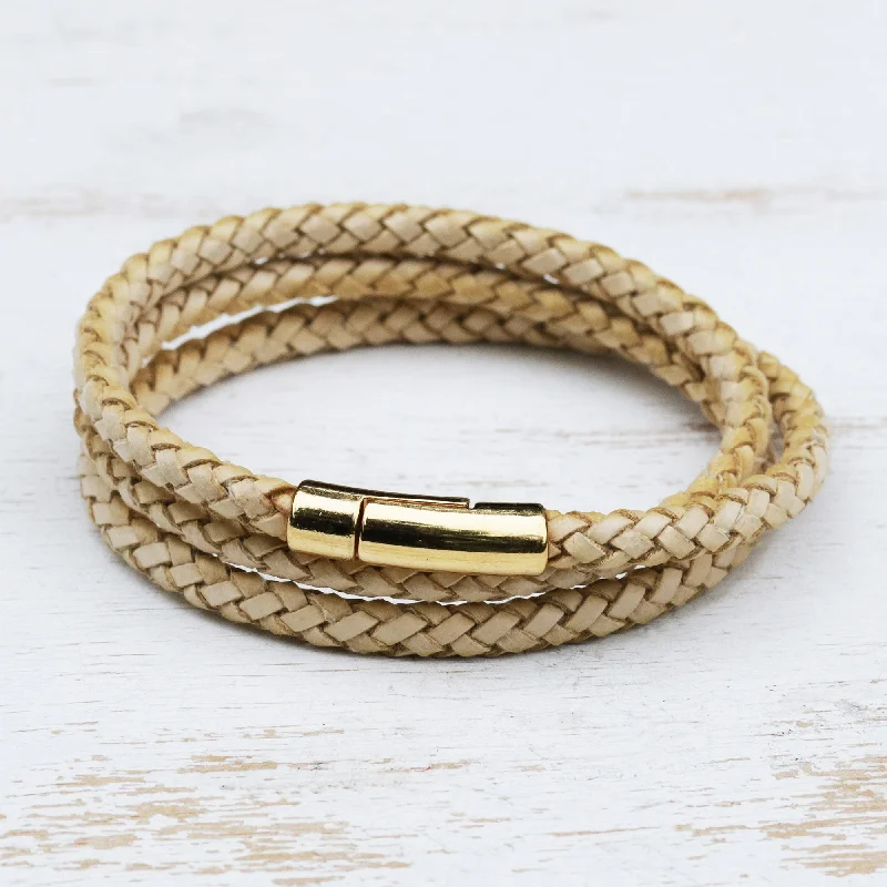 - Dog disposable foam shower gelGolden Fortune Natural Leather and 18k Gold Plated Wrap Bracelet - Dog disposable foam shower gelGolden Fortune Natural Leather and 18k Gold Plated Wrap Bracelet
