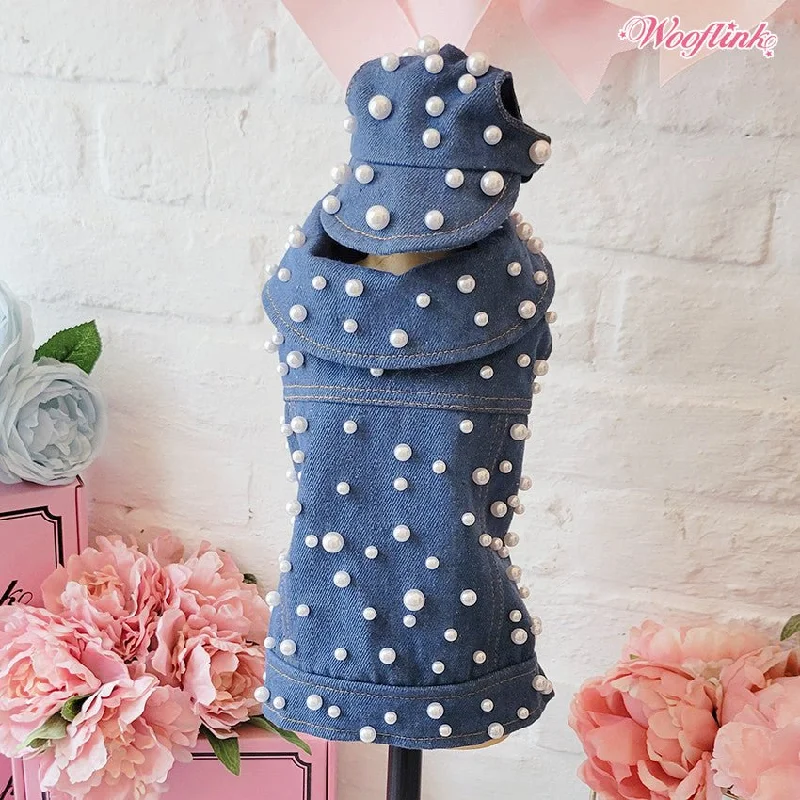Classification by season or weather:Wooflink My Pearl Denim Vest in Blue