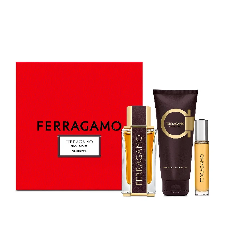 - Dog anti-slip matSALVATORE FERRAGAMO SPICY LEATHER POUR HOMME 3PC SET