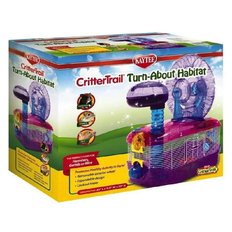 - Pet fence foldable indoorKaytee CritterTrail Dazzle Turn-About Habitat 1ea/20 in X 11.5 in X 22 in - Pet fence foldable indoorKaytee CritterTrail Dazzle Turn-About Habitat 1ea/20 in X 11.5 in X 22 in