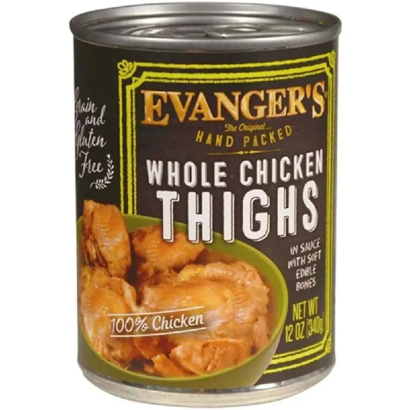 - Automatic temperature adjustment cat bedEvanger's Hand Packed Whole Chicken Thighs Canned Dog Food 12ea/12 oz