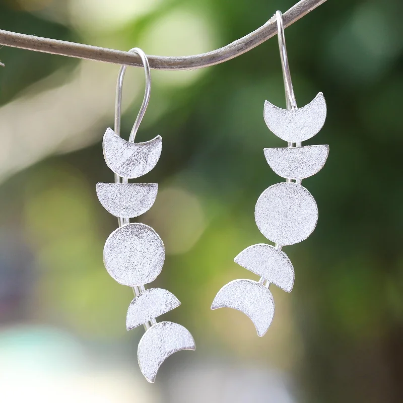 - Rabbit grass rack to prevent waste food boxMoon Time Moon-Inspired Sterling Silver Drop Earrings from Bali