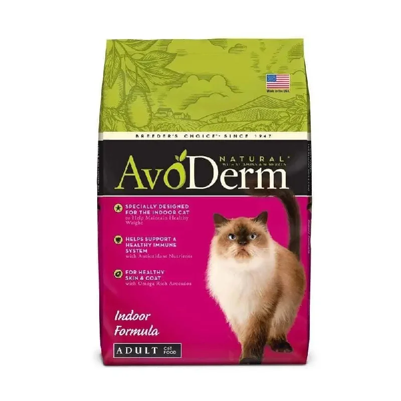 - Foldable and portable cat bagAvoDerm Natural Indoor Formula Adult Dry Cat Food