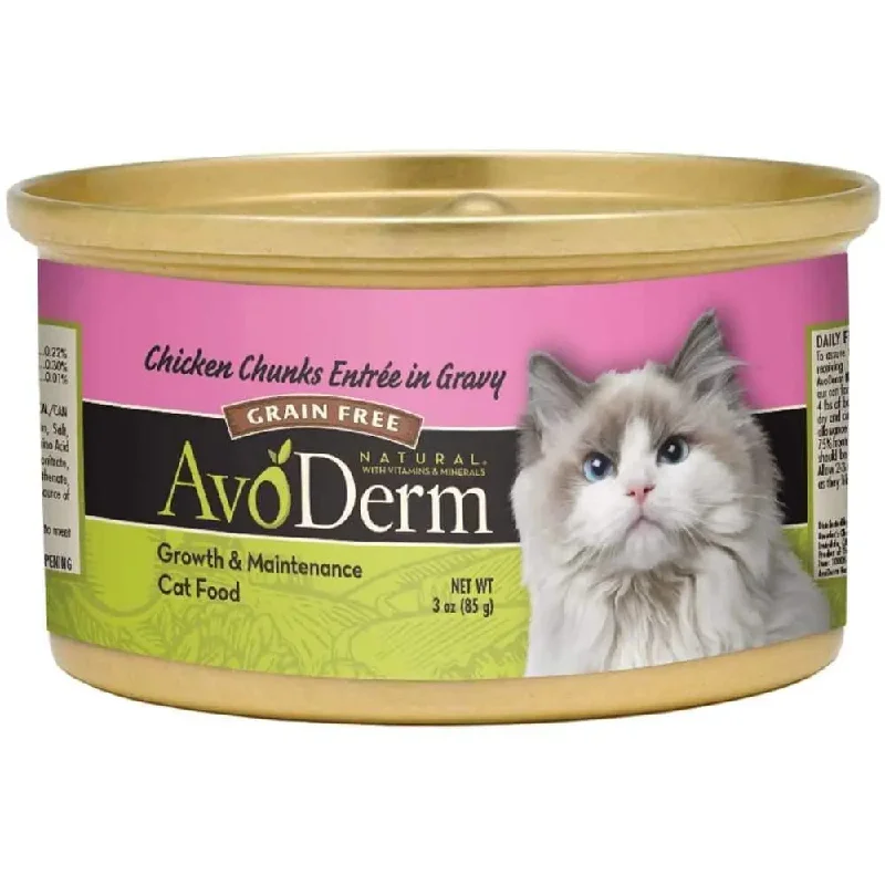 - Teething and chewing toys for puppiesAvoDerm Grain Free Chicken Chunks Entree in Gravy Canned Cat Food 24ea/3oz - Teething and chewing toys for puppiesAvoDerm Grain Free Chicken Chunks Entree in Gravy Canned Cat Food 24ea/3oz