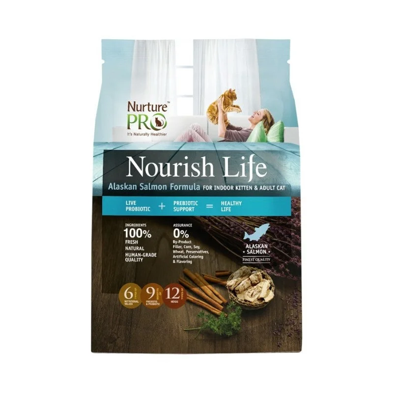 - Natural ingredient cat food Nurture Pro Nourish Life Alaskan Salmon Formula For Indoor Kitten & Adult Cat Dry Cat Food - Natural ingredient cat food Nurture Pro Nourish Life Alaskan Salmon Formula For Indoor Kitten & Adult Cat Dry Cat Food