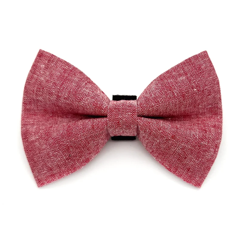 - Pet monitor with cameraRed Chambray Dog Bow Tie