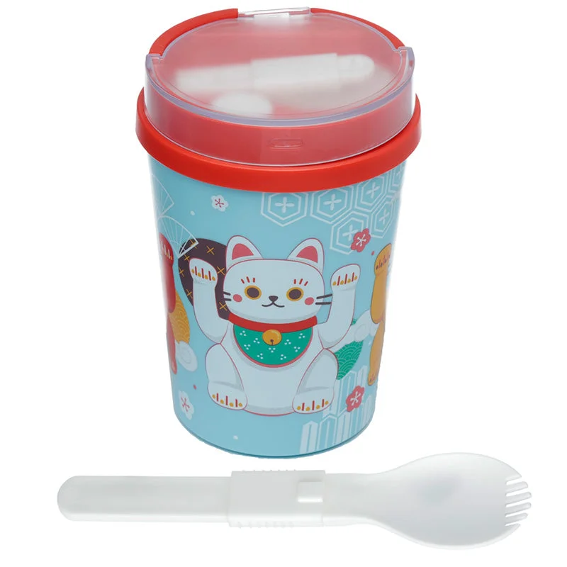 - Pet monitor with cameraReusable Stainless Steel Food Snack/Lunch Pot 500ml - Maneki Neko Lucky Cat - Pet monitor with cameraReusable Stainless Steel Food Snack/Lunch Pot 500ml - Maneki Neko Lucky Cat