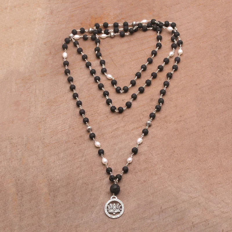 - Chinchilla cooling ice nest ceramic plateLotus Power Cultured Pearl and Lava Stone Pendant Necklace from Bali - Chinchilla cooling ice nest ceramic plateLotus Power Cultured Pearl and Lava Stone Pendant Necklace from Bali