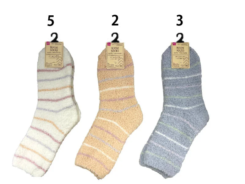 - Cat anti-jump window safety netRoom Socks - Pastel - Thin Stripes -