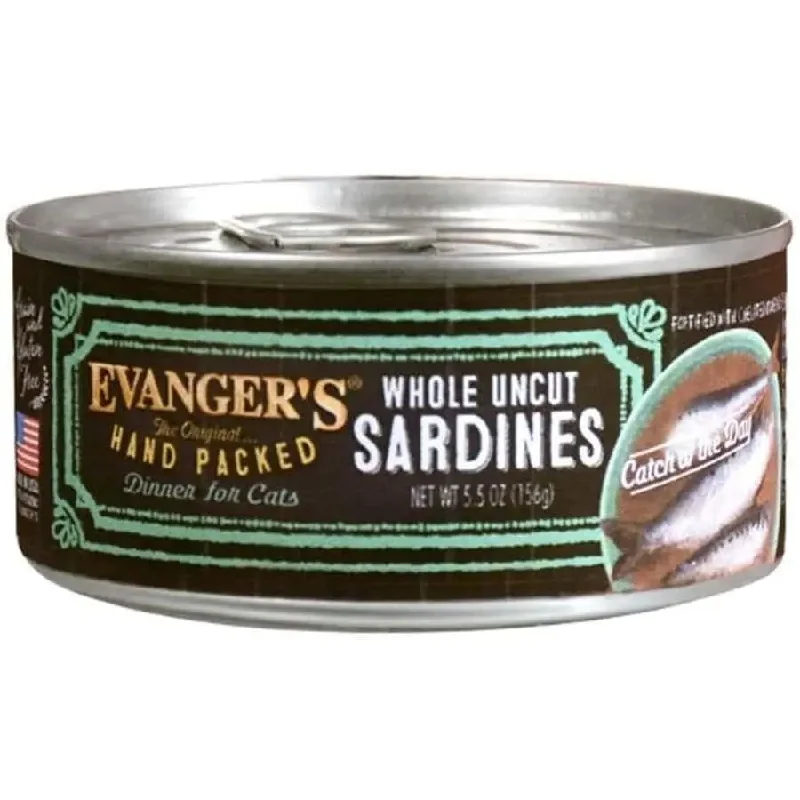 - Pet stroller can be taken on the planeEvanger's Hand Packed Whole Uncut Sardines Canned Cat Wet Food 24ea/5.5 oz - Pet stroller can be taken on the planeEvanger's Hand Packed Whole Uncut Sardines Canned Cat Wet Food 24ea/5.5 oz