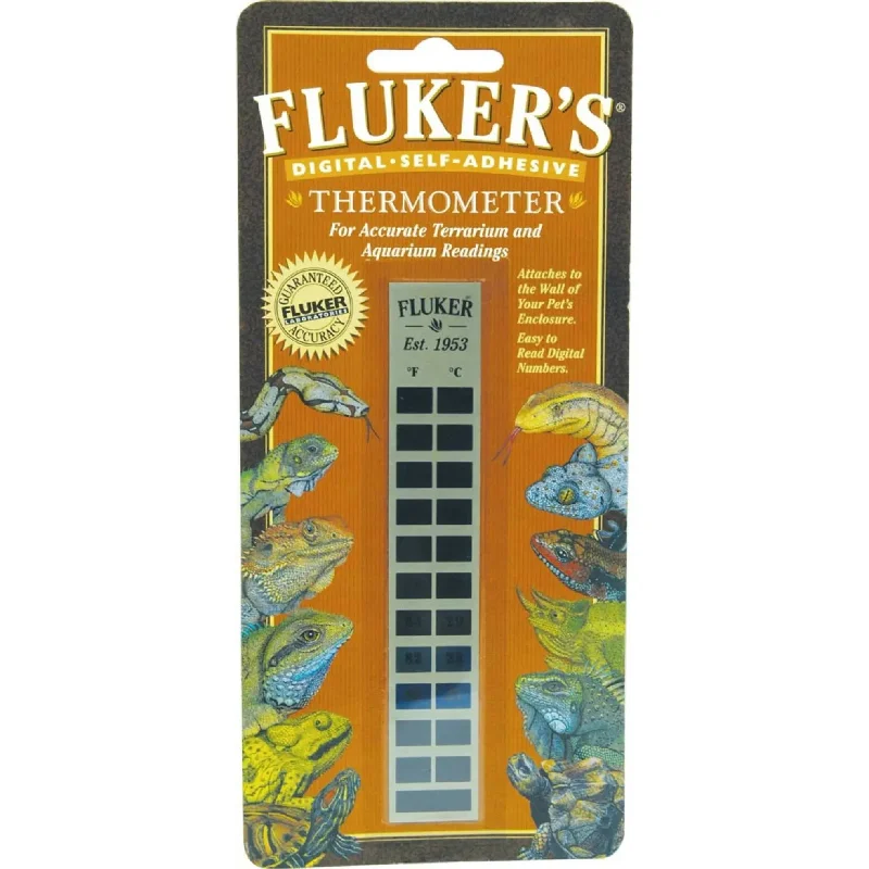 - Automatic temperature adjustment cat bedFluker's Digital Self-Adhesive Thermometer White