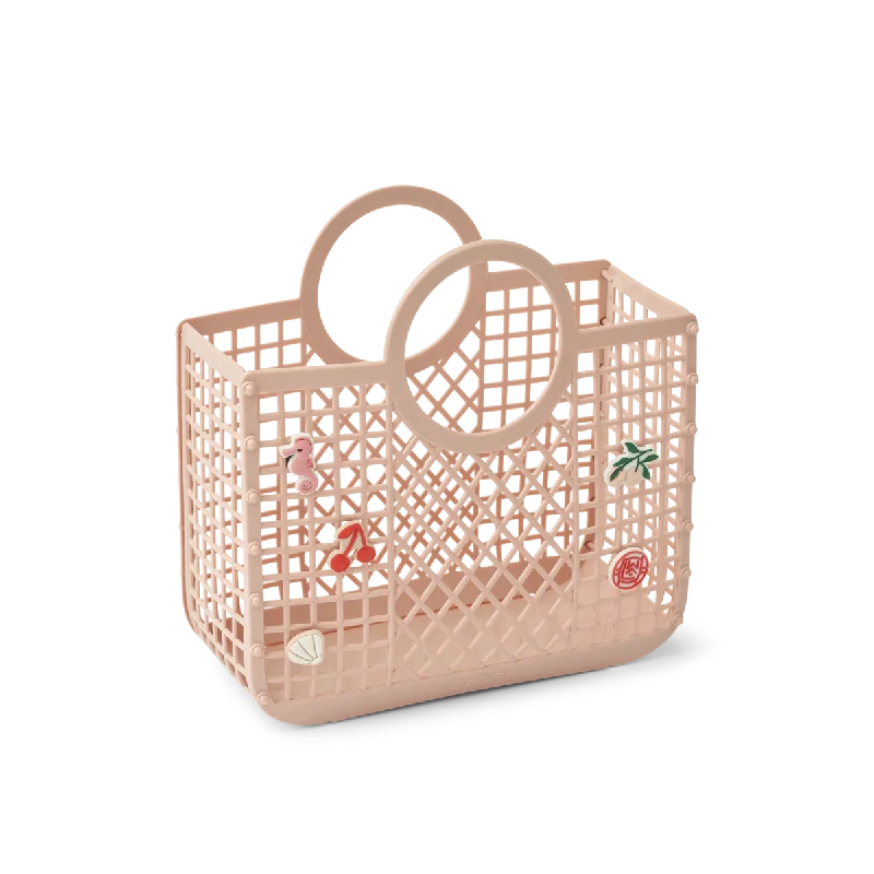 - Organic cotton dog bibsLiewood Samantha Basket WITH CHARMS | Rose