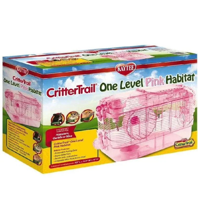 - Pet stroller can be taken on the planeKaytee CritterTrail One Level Habitat Pink Edition 1ea/20 in X 11.5 in X 11 in - Pet stroller can be taken on the planeKaytee CritterTrail One Level Habitat Pink Edition 1ea/20 in X 11.5 in X 11 in