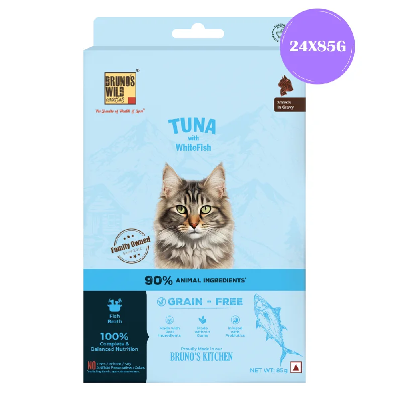 - Degradable pet feces bagBruno's Wild Essentials Tuna with Whitefish Cat Wet Food