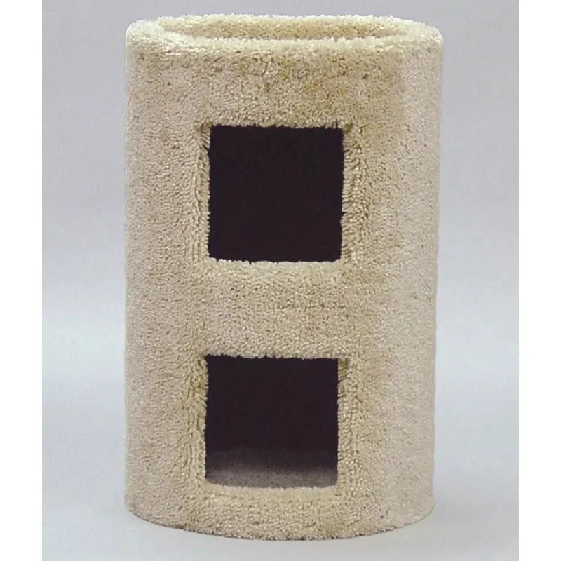 - Automatic temperature adjustment cat bedNorth American Pet 2 Story Plush Cat Condo Condo Gray 21 in