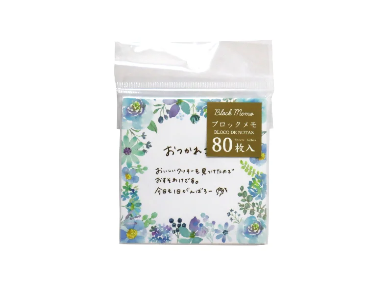 - Winter dog thick down jacketBlock Memo Botanical Blue