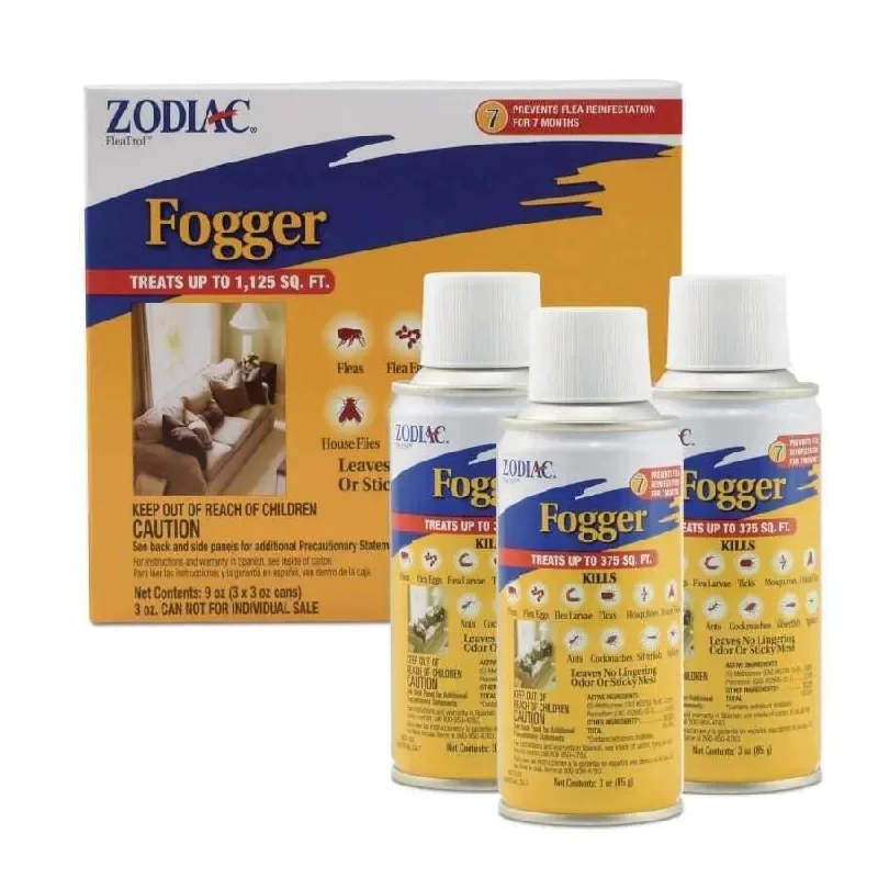 - Dog disposable foam shower gelZodiac Room Fogger 3 oz 3 pk