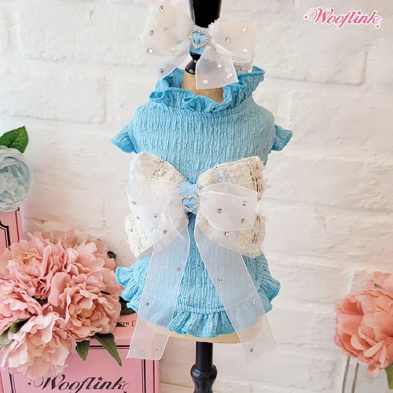 Classification by brand or style:Wooflink Spring Moments Mini Dress in Blue