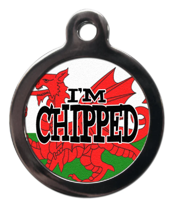- Pet smart GPS locatorI'm Chipped Red Dragon Welsh Flag Dog Tag