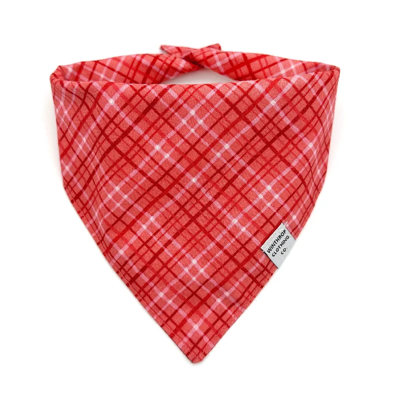 - Pet smart GPS locatorValentine's Day Plaid Dog Bandana
