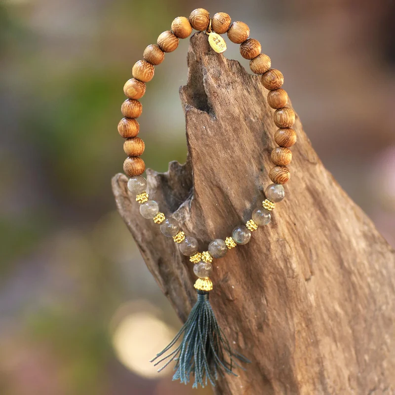 - Dog heart rate monitoring collarBatuan Harmony Gold Accented Labradorite and Wood Beaded Stretch Bracelet - Dog heart rate monitoring collarBatuan Harmony Gold Accented Labradorite and Wood Beaded Stretch Bracelet