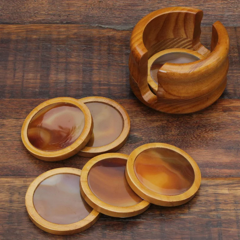 - Automatic temperature adjustment cat bedMystery Agate and cedar coasters (Set of 6)