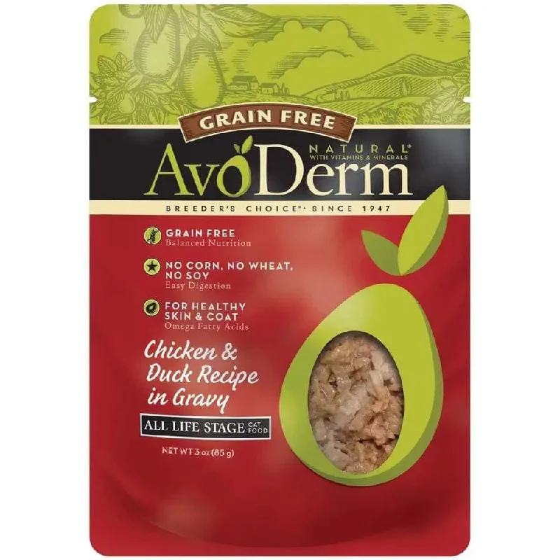 - Organic cotton dog bibsAvoDerm Grain Free Chicken & Duck Recipe in Gravy Cat Food Pouch 24ea/3oz - Organic cotton dog bibsAvoDerm Grain Free Chicken & Duck Recipe in Gravy Cat Food Pouch 24ea/3oz