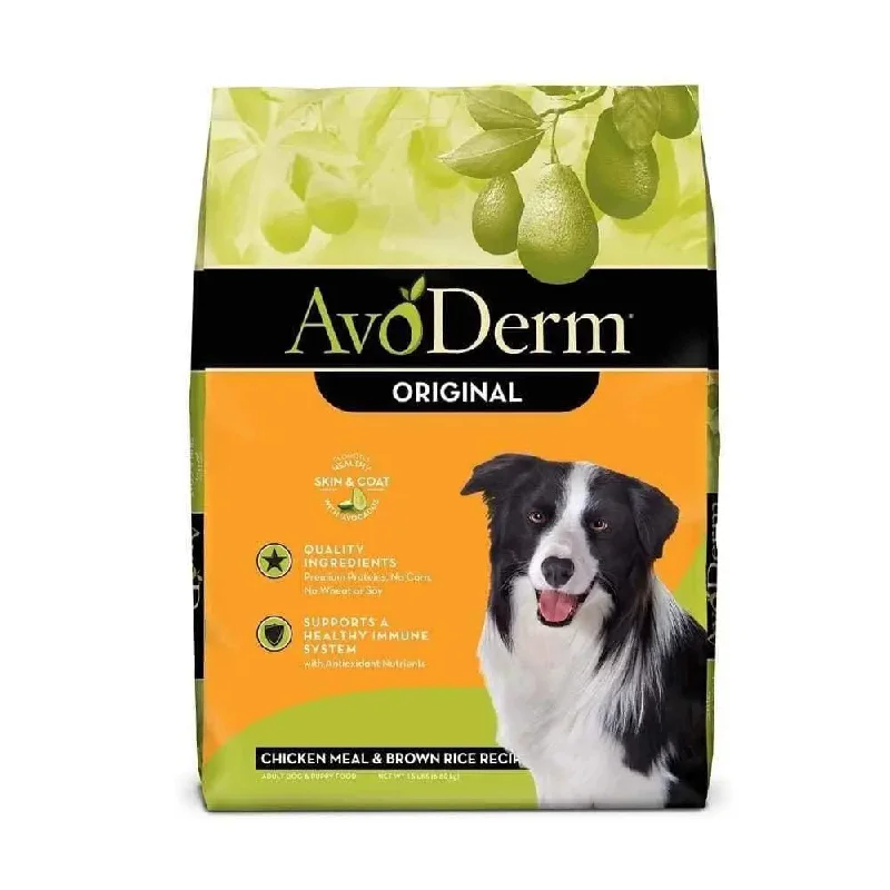 ---AvoDerm Natural Chicken Meal & Brown Rice Dry Dog Food
