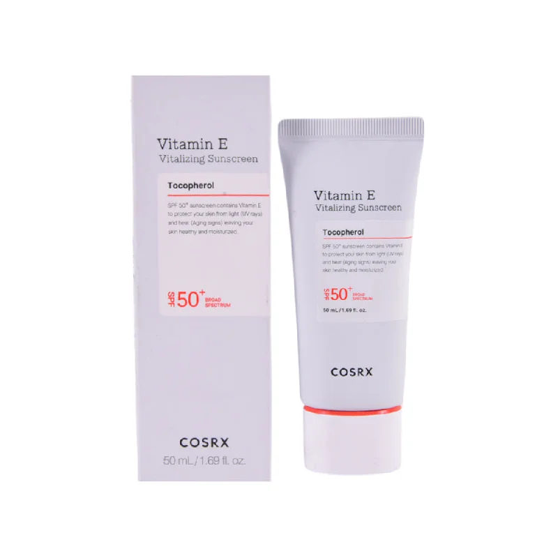 - Foldable and portable cat bagCOSRX VITAMIN E VITALIZING SUNSCREEN SPF50+50ML