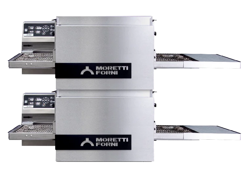 ---Moretti Forni Double Chamber Electric Benchtop Conveyor Oven