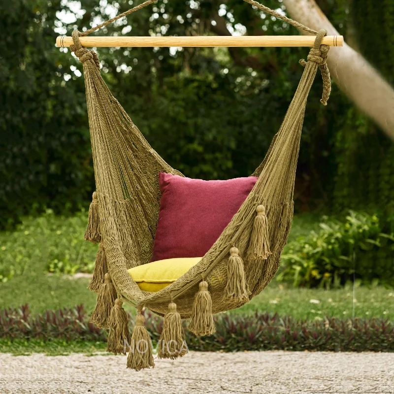 - Chinchilla cooling ice nest ceramic plateOcean Seat in Olive Green Tasseled Cotton Rope Mayan Hammock Swing from Mexico