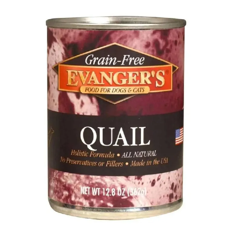 - Pet vitamin complex nutrition tabletsEvanger's Grain-Free Quail Canned Dog & Cat Food case of 12 - Pet vitamin complex nutrition tabletsEvanger's Grain-Free Quail Canned Dog & Cat Food case of 12