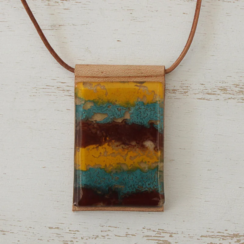 - Pet tear stain cleaning wipesEarth Waters Layered Glass and Leather Pendant Necklace from Brazil - Pet tear stain cleaning wipesEarth Waters Layered Glass and Leather Pendant Necklace from Brazil
