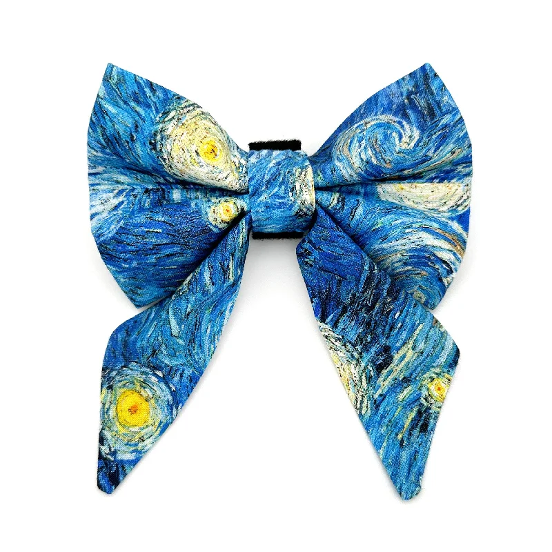  -Explosion-proof leash FOR LARGE dogsStarry Night Sailor Dog Bow