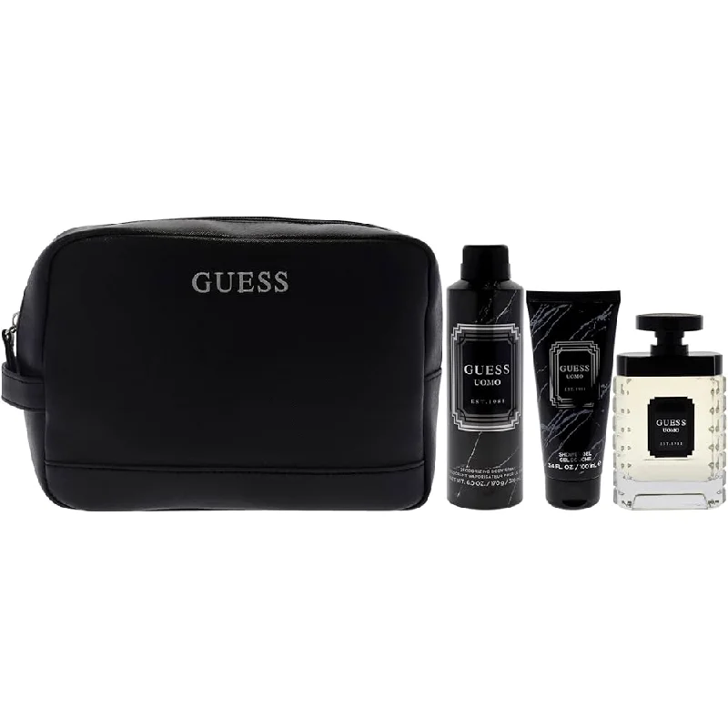 - Organic cotton dog bibsGUESS UOMO FOR MEN 4PC GIFT SET