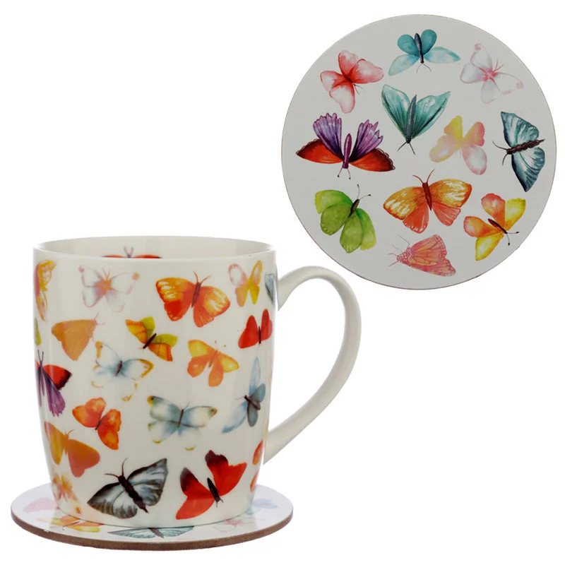 - Pet smart GPS locatorPorcelain Mug and Coaster Gift Set - Butterfly House