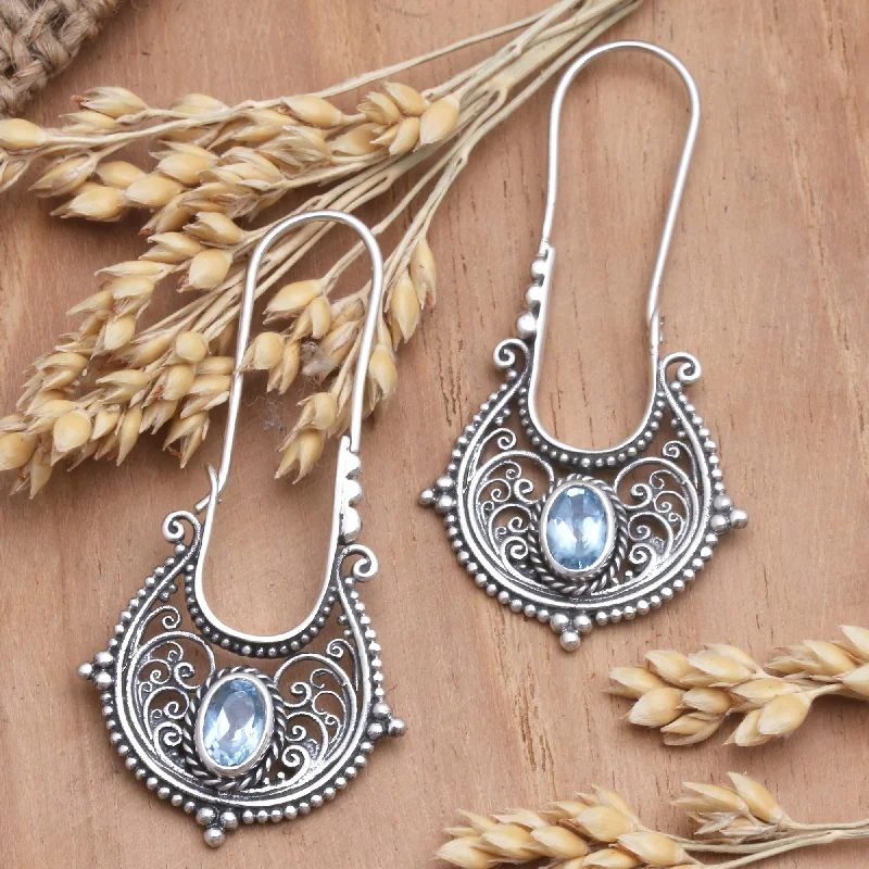 - Climbing pet constant temperature heating padFortunate Twist Blue Topaz and Sterling Silver Drop Earrings