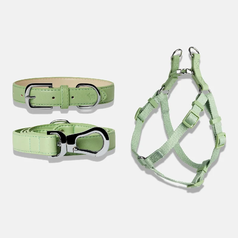 - Degradable pet feces bagLush Green Dog Collar, Harness & Lead Set