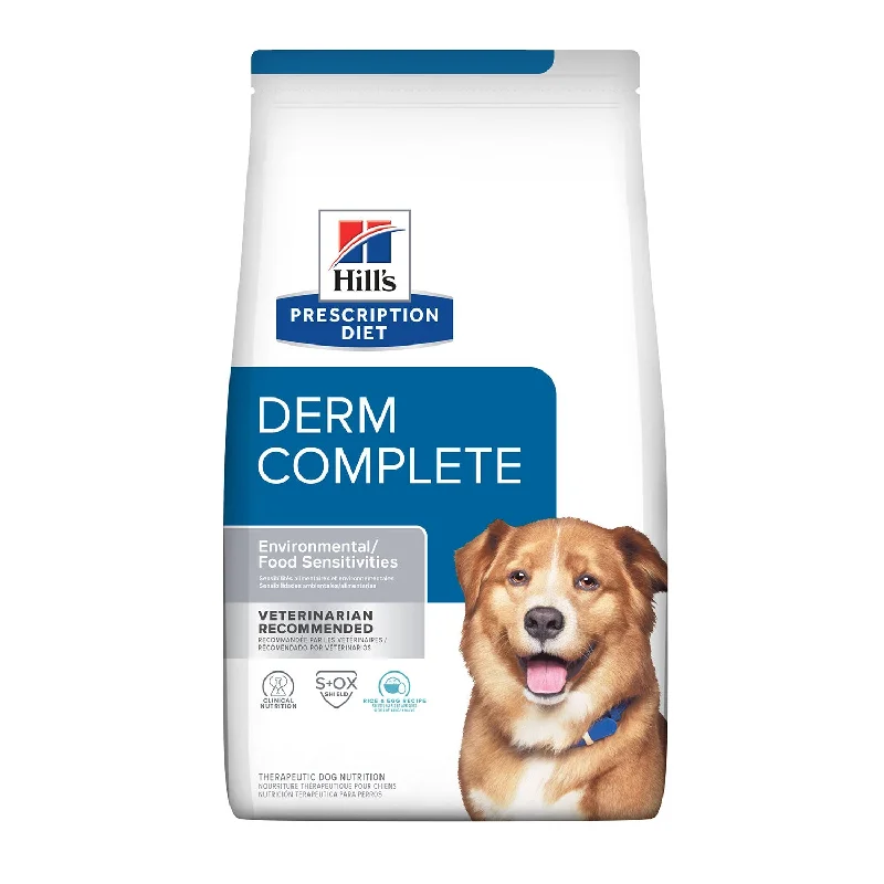 - Hypoallergenic dog foodHill's Prescription Diet Derm Complete Environmental / Food Sensitivities Dry Dog Food - Hypoallergenic dog foodHill's Prescription Diet Derm Complete Environmental / Food Sensitivities Dry Dog Food