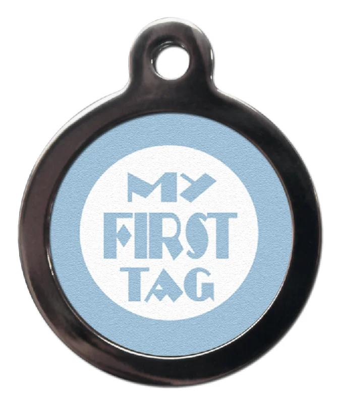 - Chinchilla cooling ice nest ceramic plateBlue My 1st Puppy Dog Tag