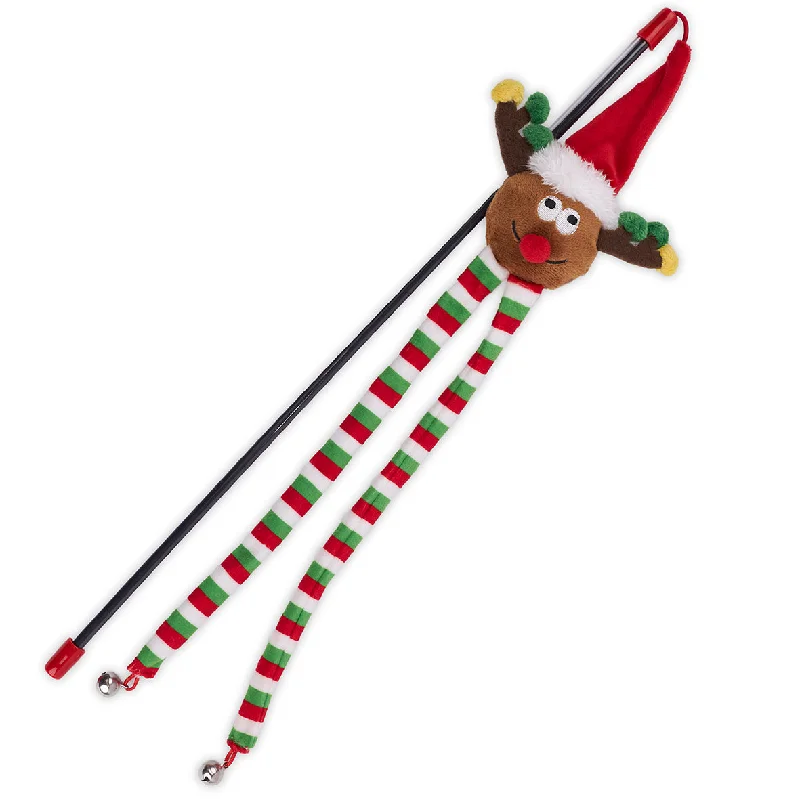 -Anti-scratch scratching board AND cat bed in oneChristmas Cat Toy - Rudolph Wand Teaser -Anti-scratch scratching board AND cat bed in oneChristmas Cat Toy - Rudolph Wand Teaser