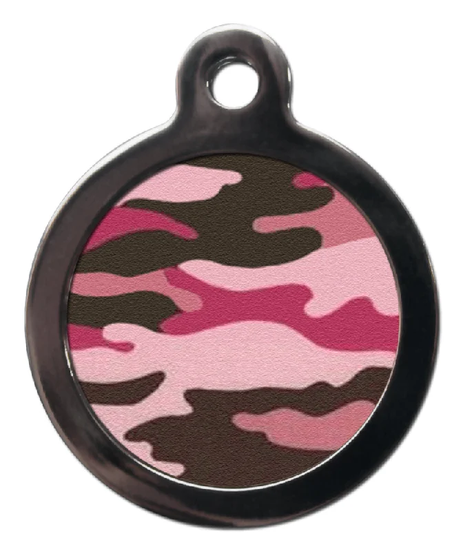 - Degradable pet feces bagPink Camo Print Dog Tag