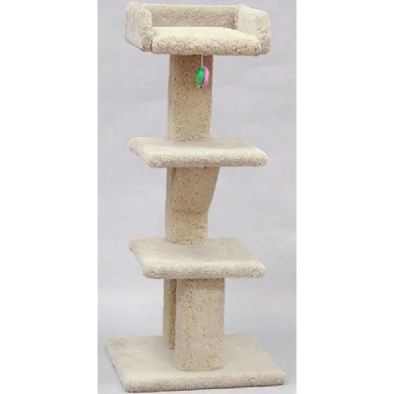 - Automatic temperature adjustment cat bedNorth American Pet Tree with Tray and 2 Shelves Scratcher Cat Tree Tan 44 in - Automatic temperature adjustment cat bedNorth American Pet Tree with Tray and 2 Shelves Scratcher Cat Tree Tan 44 in