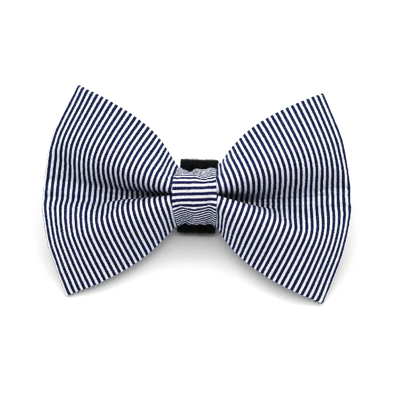 - Teething and chewing toys for puppiesNavy Pinstripe Dog Bow Tie