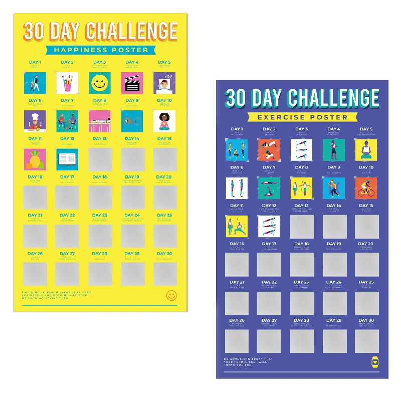 - Degradable pet feces bagThirty Day Challenge Scratch Poster
